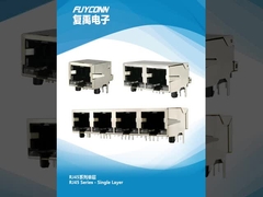 RJ45 łącznik PCB pod kątem prawym / typ prosty