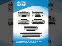 Złącze SCSI PCB pod kątem prawym 14pin 20pi 26pin 36pin 50pin 68pin 100pin Kobieta Złącze MDR