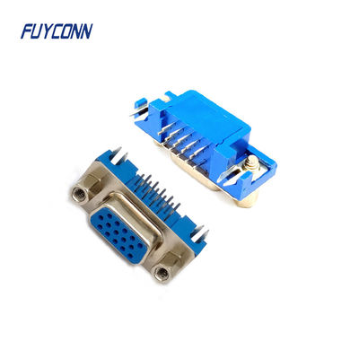 15pin wysokiej gęstości D-sub łączniki PCB pod kątem prawym kobiecy HD DB łącznik
