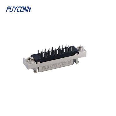 Mini D wstążka MDR PCB prosty kobiecy łącznik SCSI 36pin z powłoką cynkową