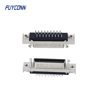 Mini D wstążka MDR PCB prosty kobiecy łącznik SCSI 36pin z powłoką cynkową