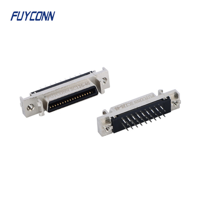 Mini D wstążka MDR PCB prosty kobiecy łącznik SCSI 36pin z powłoką cynkową