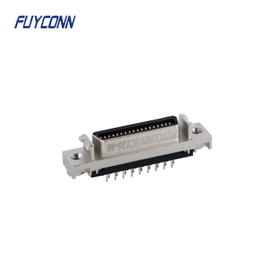 Mini D wstążka MDR PCB prosty kobiecy łącznik SCSI 36pin z powłoką cynkową