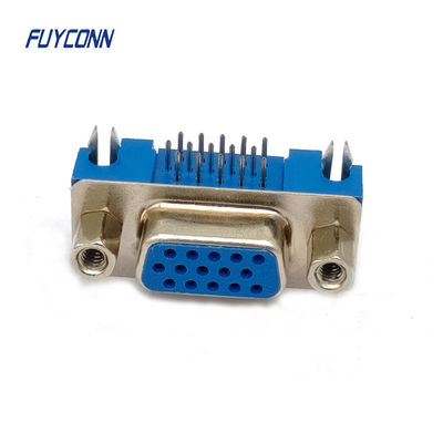 15pin wysokiej gęstości D-sub łączniki PCB pod kątem prawym kobiecy HD DB łącznik
