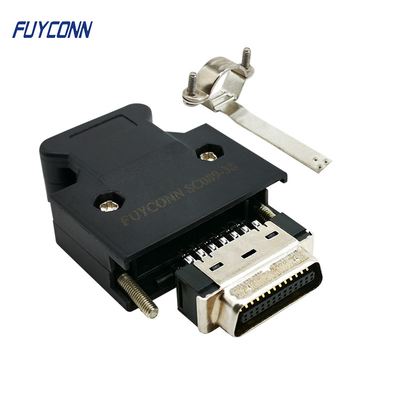 26pin MDR Connector Kobieta / Mężczyzna 1.27mm Brass Gold Plating SCSI Connector