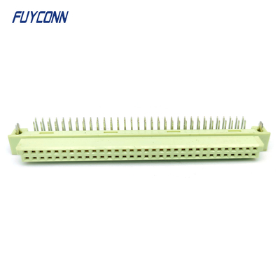 W kącie DIN41612 Kobieta łącznik 2 rzędy 64Pin 264 DIN 41612 łącznik PCB