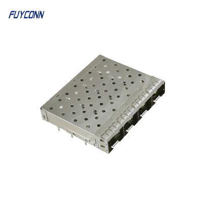 4 Port SFP+ Cage Press-Fit Termination 1x4 Without Light