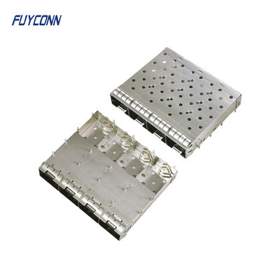 4 Port SFP+ Cage Press-Fit Termination 1x4 Without Light