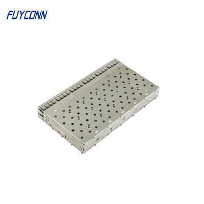 SFP+ Cage Connector 1x6 Ports Press Fit Pins 10Gb/s