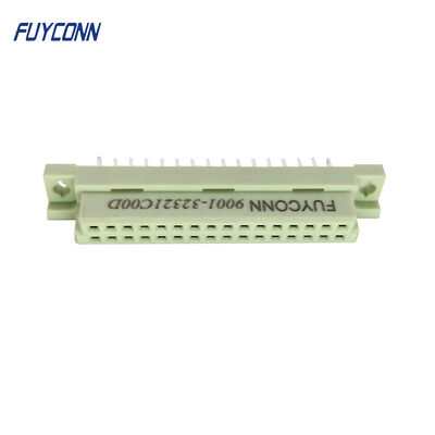 Typ sygnału DIN 2B, żeński, lutowany, prosty, 32-biegunowy, wymień Harting P/N 09 22 232 6824 DIN 41612 2B032FS-2