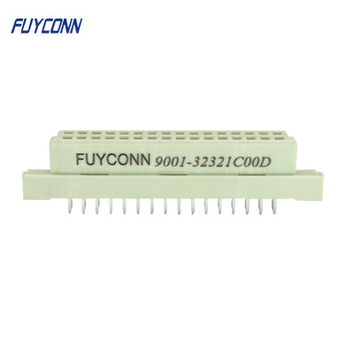 Typ sygnału DIN 2B, żeński, lutowany, prosty, 32-biegunowy, wymień Harting P/N 09 22 232 6824 DIN 41612 2B032FS-2