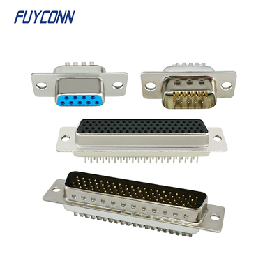 Proste złącze lutowane PCB żeńskie / męskie złącze D SUB 9Pin 15Pin 25Pin 37Pin 78Pin