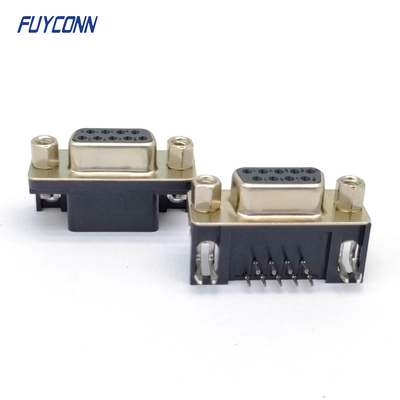 9-pinowe złącze DSUB Kątowe złącze PCB D-SUB żeńskie (8,08 mm)
