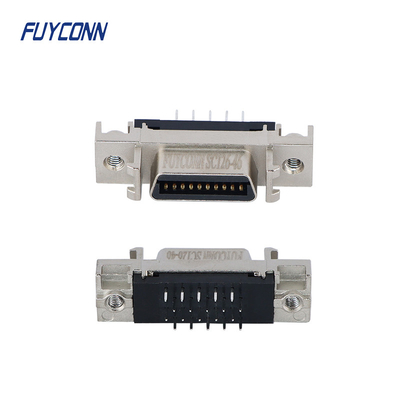 20-pinowe złącze żeńskie SCSI, proste złącze PCB SCSI o rozstawie 1,27 mm