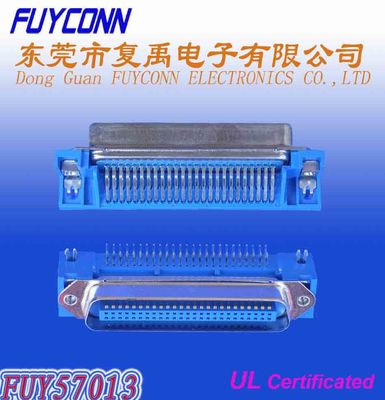 2.16mm Pitch Champ PCB Kątowe złącze Centronics 50-pinowa wtyczka męska z blokadą płytki