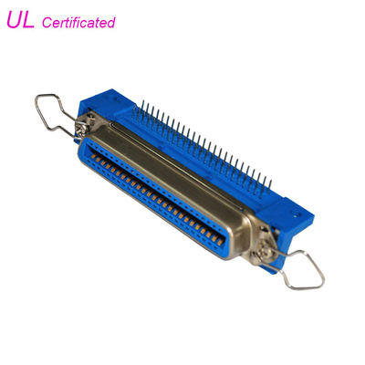 14 24 36 50-pinowe złącze żeńskie kątowe Centronic PCB z klipsami kabłąkowymi