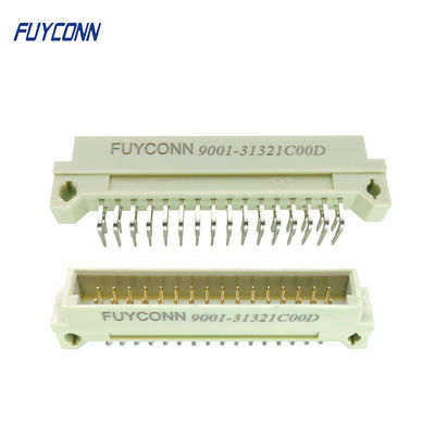 232 Złącze Eurocard Kątowe PCB Męskie 2 * 16P 32pin 2 rzędy Złącze DIN 41612 W / 2,54 mm