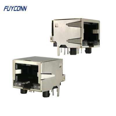 1 port 1x8P 8Pin żeńskie złącze modułowe RJ45 kątowe PCB