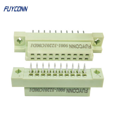2 rzędy żeńskie DIN41612 Prosta płytka PCB 2x10P Złącze Eurocard