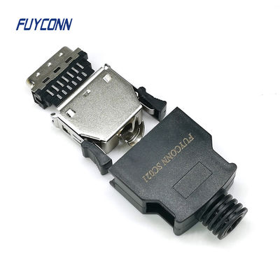 Lutowane męskie złącze SCSI 2.17mm 20-pinowe 26-pinowe złącze MDR z plastikową osłoną